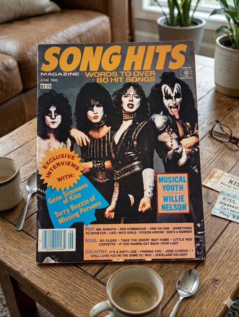Vintage 1983 Song Hits KISS interview